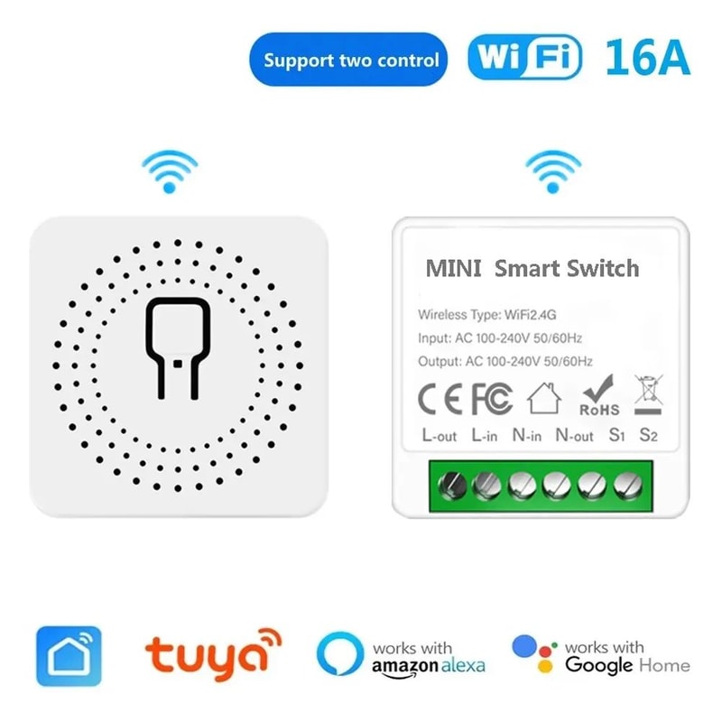 Smart WiFi Mini Circuit Breaker Switch With Alexa Google Home Control 6