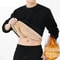 Mens Korean Winter Fleece Thermal Base Layer Soft Warm Long Sleeve Shirt 2
