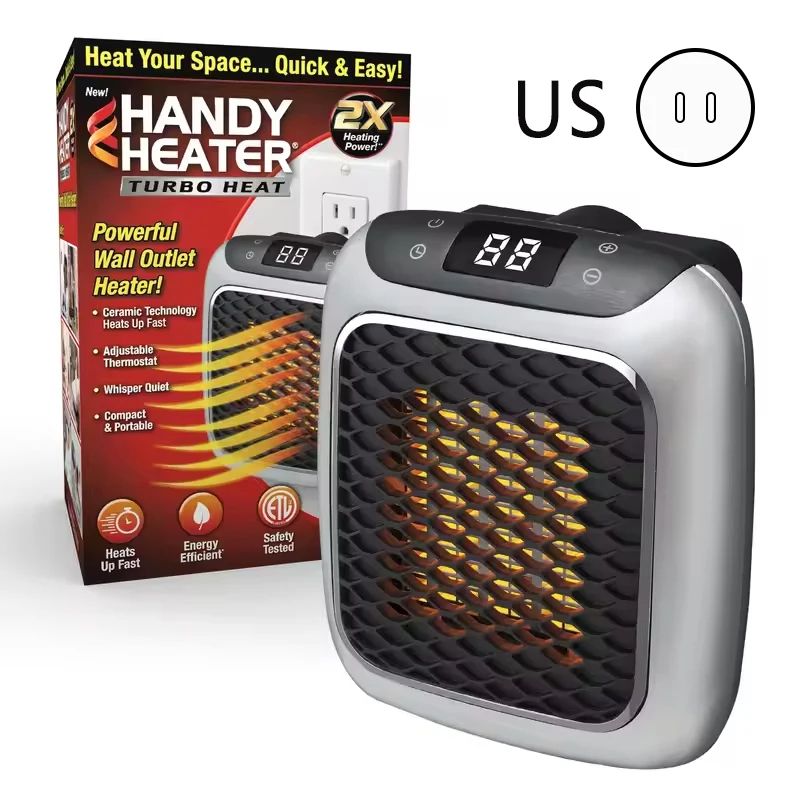 Compact 800W Portable Electric Heater With Remote Control For Bathroom Bedroom 6