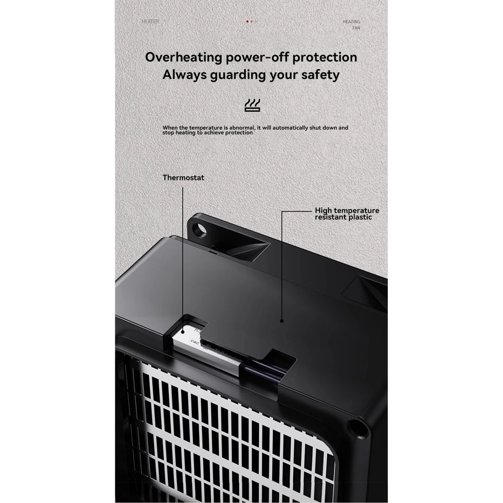 Xiaomi Compact WallPlug Portable Room Heater With Timer Adjustable Thermostat 16