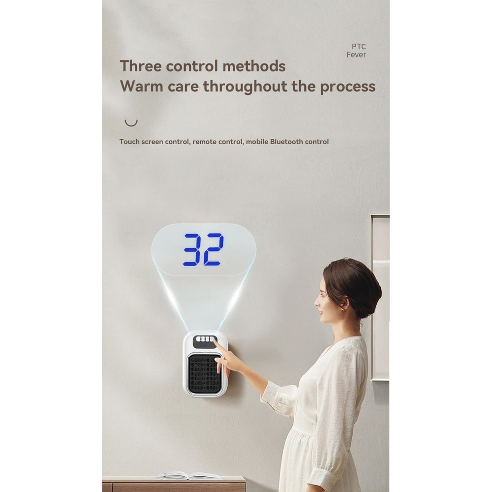 Xiaomi Compact WallPlug Portable Room Heater With Timer Adjustable Thermostat 18