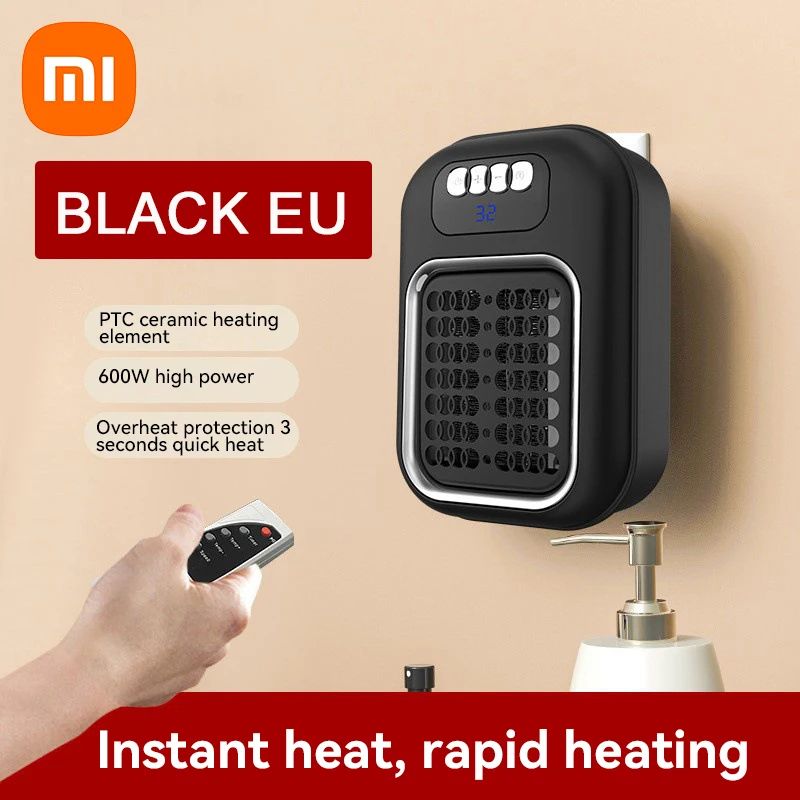 Xiaomi Compact WallPlug Portable Room Heater With Timer Adjustable Thermostat 23