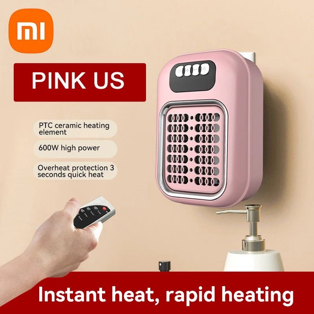 Xiaomi Compact WallPlug Portable Room Heater With Timer Adjustable Thermostat 26