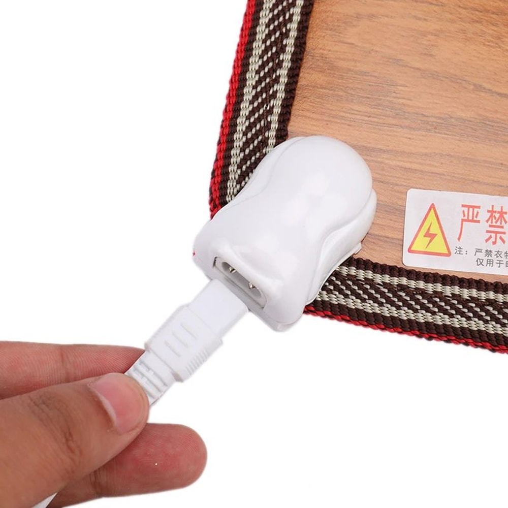 Electric Heated Foot Mat With Thermostat Cozy UnderDesk Foot Leg Warmer For Home And Office 5