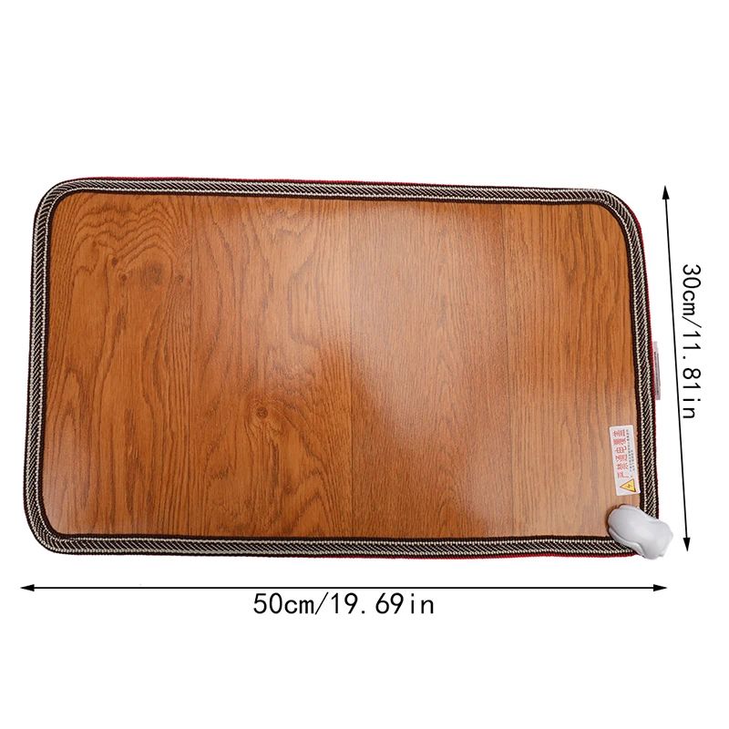 Electric Heated Foot Mat With Thermostat Cozy UnderDesk Foot Leg Warmer For Home And Office 1