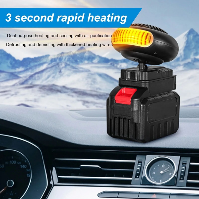 Portable Car Heater Windshield Defroster USB Rechargeable Fast Heating Cordless Heater 1