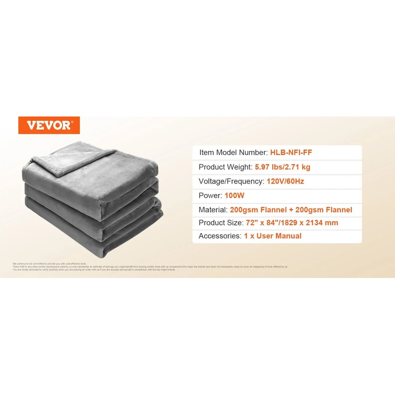 SucceBuy Electric Heated Throw Blanket With Timer Soft Flannel Sherpa Comfort 5 Heat Levels 7