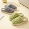 Warm Cotton House Slippers For Women Couples Soft Fluffy Indoor Flat Shoes 5