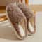 Warm Cotton House Slippers For Women Couples Soft Fluffy Indoor Flat Shoes 10