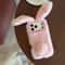 Premium Furry Rabbit Plush Phone Case Cute 3D ShockResistant IPhone Cover 1