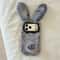 Premium Furry Rabbit Plush Phone Case Cute 3D ShockResistant IPhone Cover 7