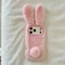 Premium Furry Rabbit Plush Phone Case Cute 3D ShockResistant IPhone Cover 8