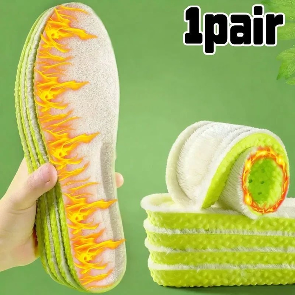 Premium Wool Thermal Insoles With Arch Support Shock Absorption 6