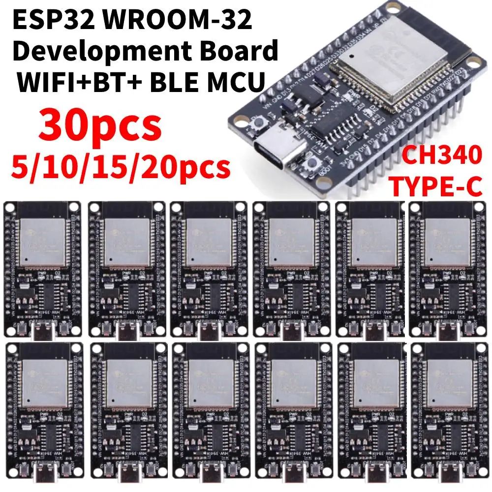 ESP32 WROOM32 Wireless Development Board With USBC Dual Connectivity 0