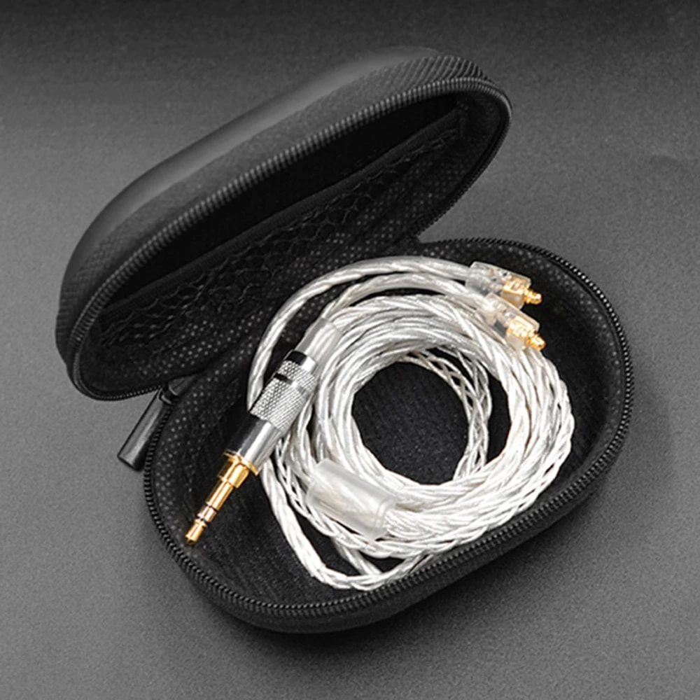 PU Zipper Earphone Storage Case Portable Headphone Organizer For KZ Earphones 2