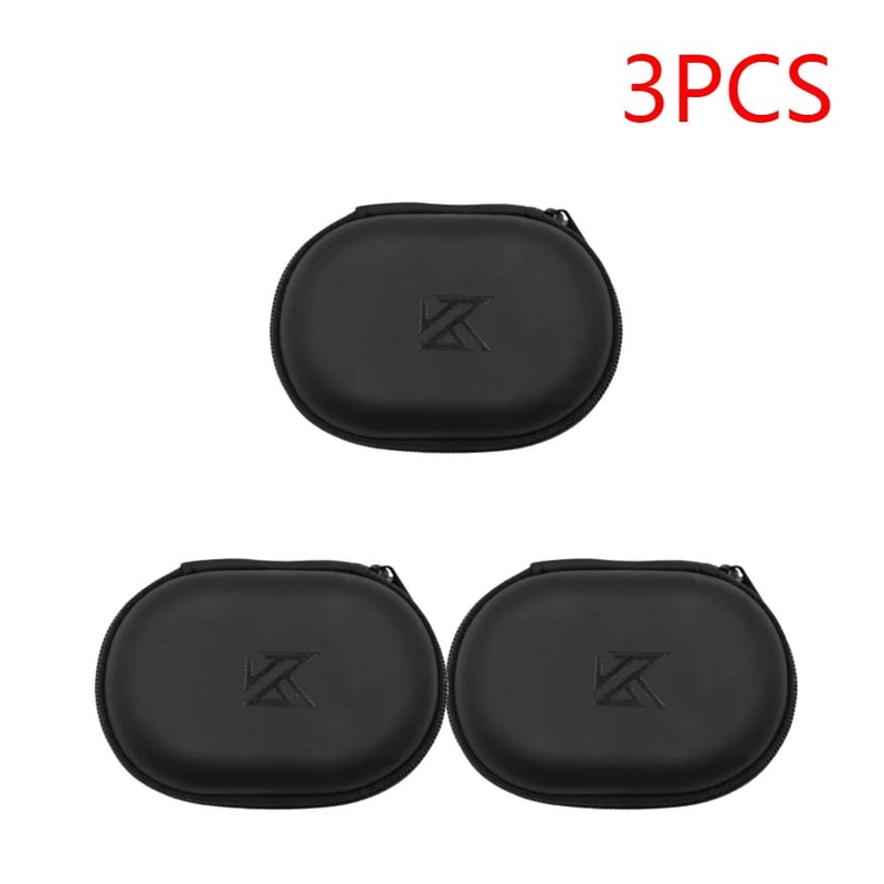 PU Zipper Earphone Storage Case Portable Headphone Organizer For KZ Earphones 8
