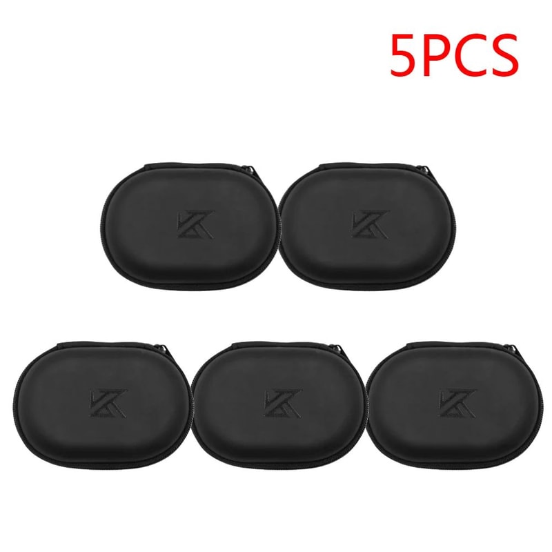 PU Zipper Earphone Storage Case Portable Headphone Organizer For KZ Earphones 10