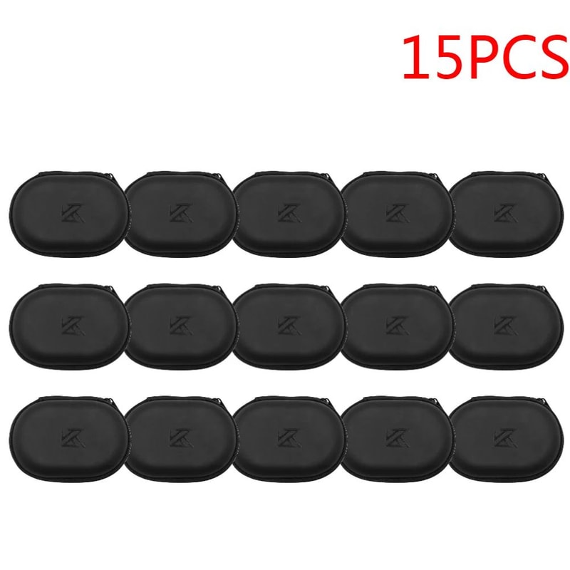 PU Zipper Earphone Storage Case Portable Headphone Organizer For KZ Earphones 14