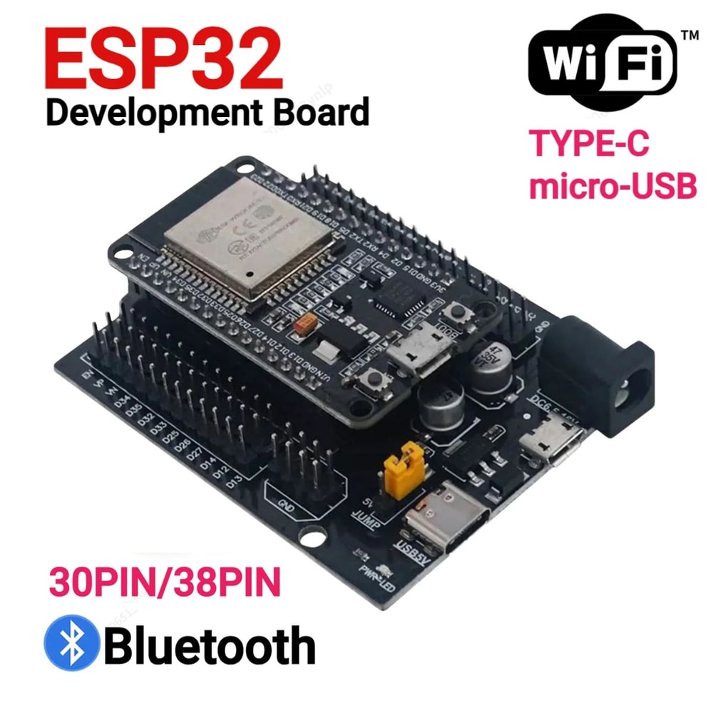 ESP32 DevKitC USBC WiFi Bluetooth Development Board CH340C DualCore UltraLow Power 0
