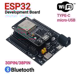 esp32 devkitc usb-c wifi & bluetooth development board (ch340c, dual-core, ultra-low power)
