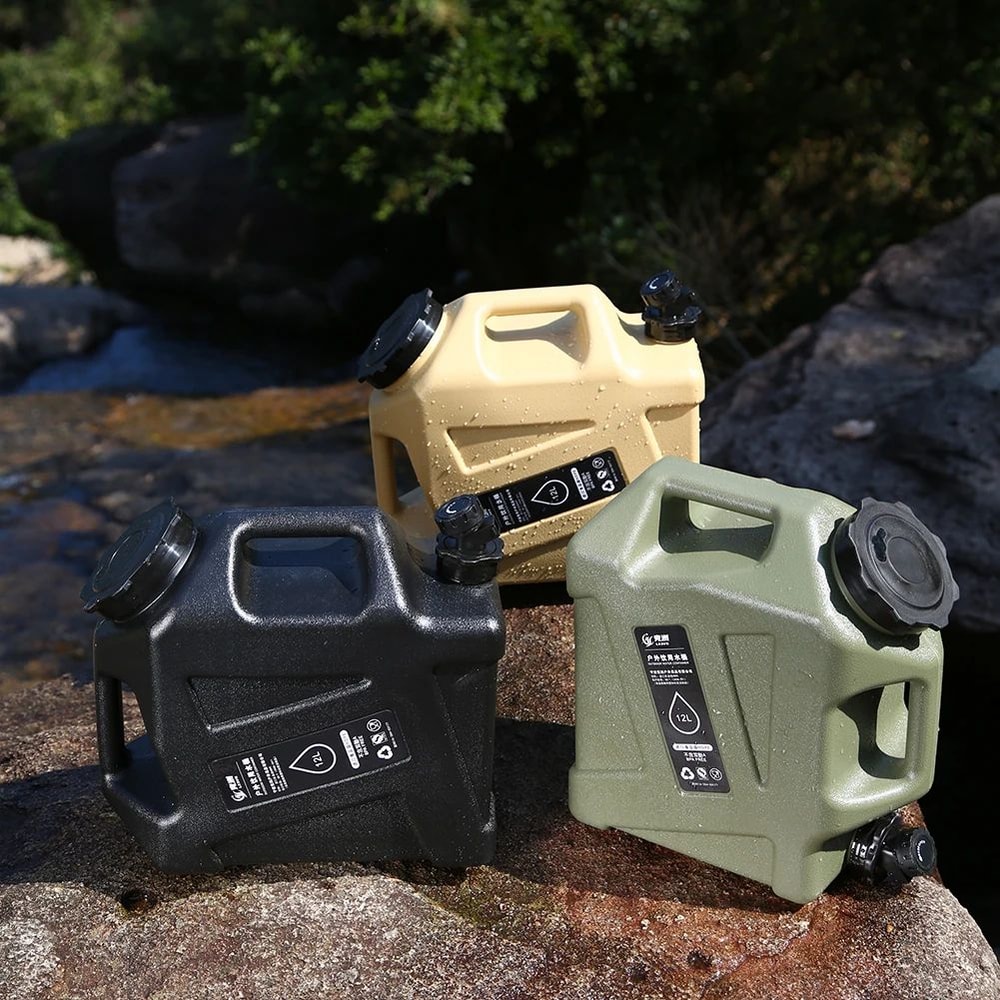 Portable Camping Water Container With Faucet 10L12L LargeCapacity Outdoor Water Storage 2