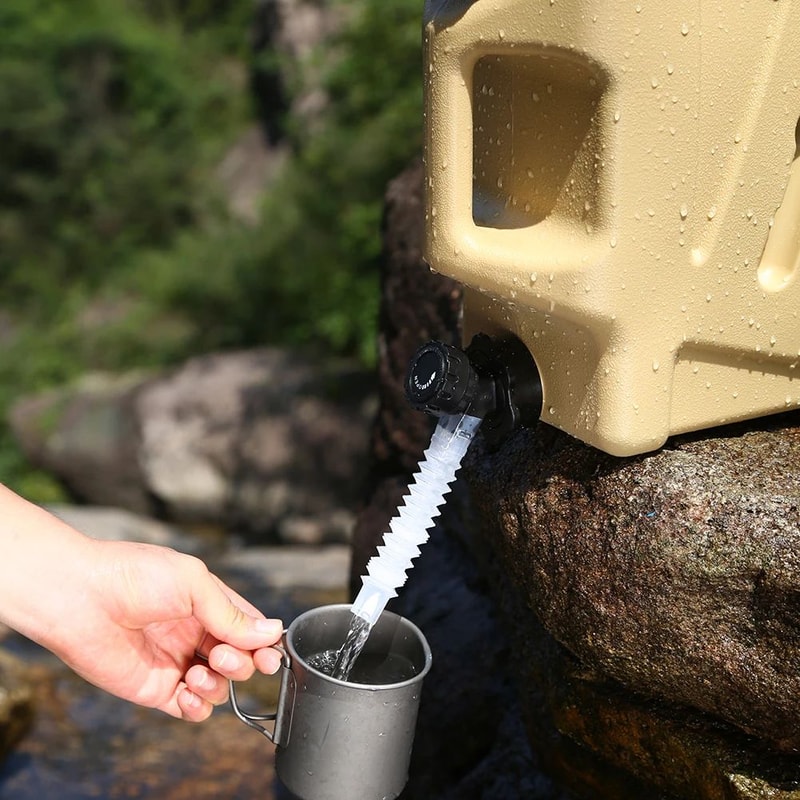Portable Camping Water Container With Faucet 10L12L LargeCapacity Outdoor Water Storage 4