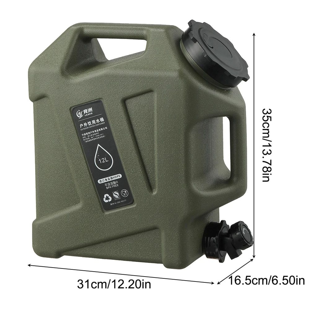 Portable Camping Water Container With Faucet 10L12L LargeCapacity Outdoor Water Storage 5