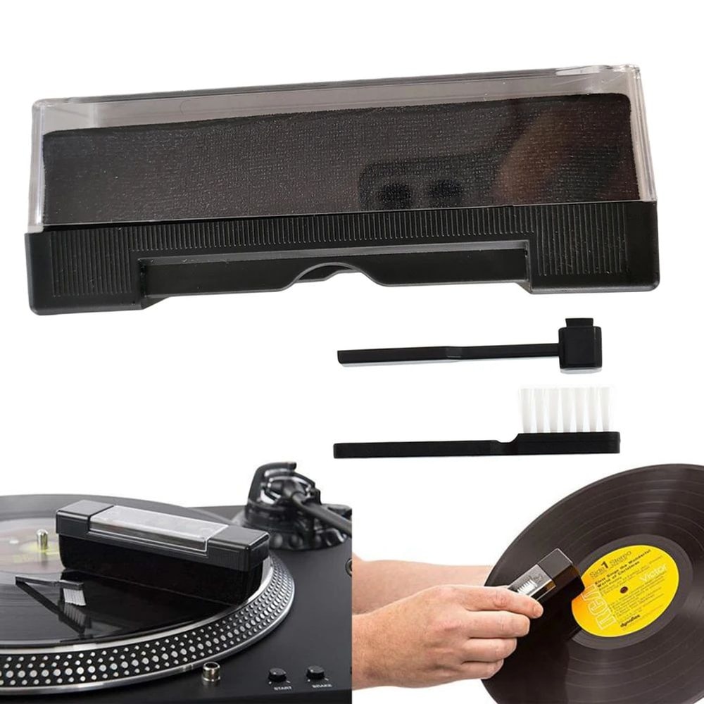 Vinyl Record Cleaner Kit With AntiStatic Carbon Fiber Brush For LP Turntables 1