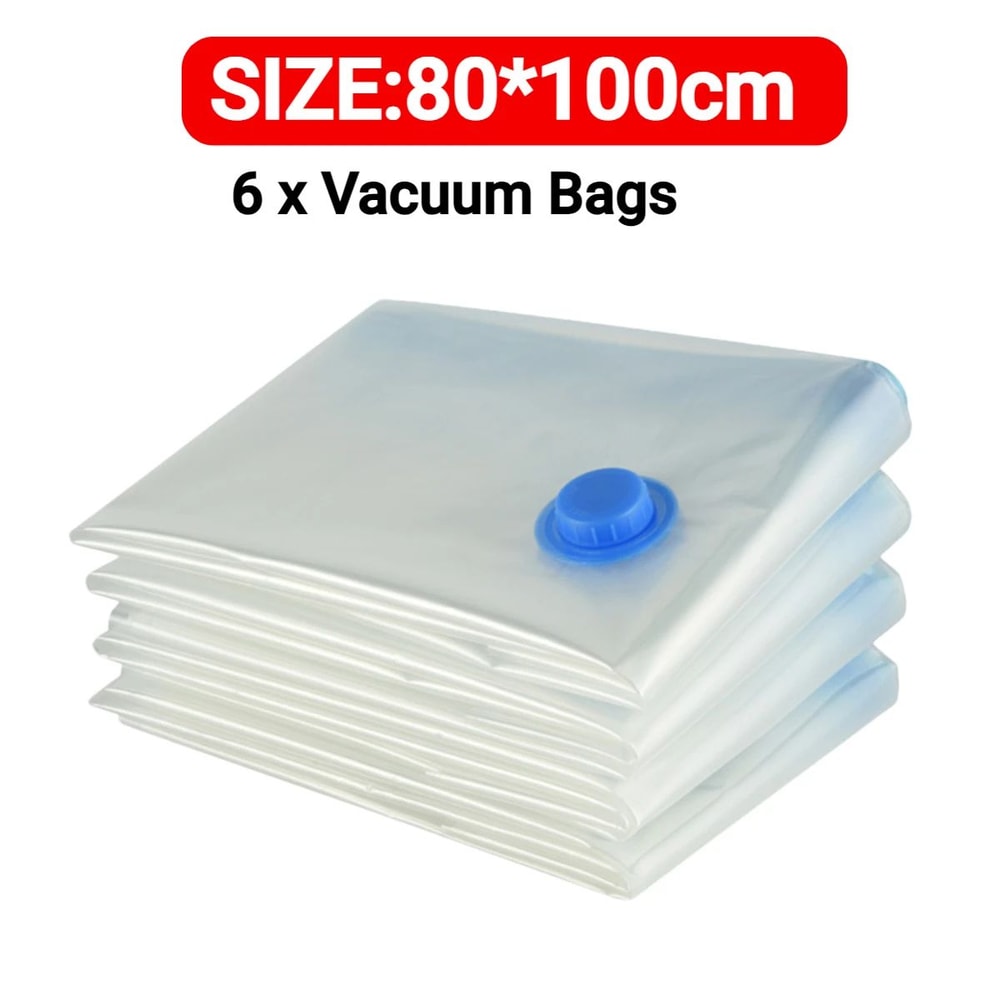 Reusable Vacuum Storage Bags With Mini Electric Sealer SpaceSaving Clothes Organizer 7 Sizes 11