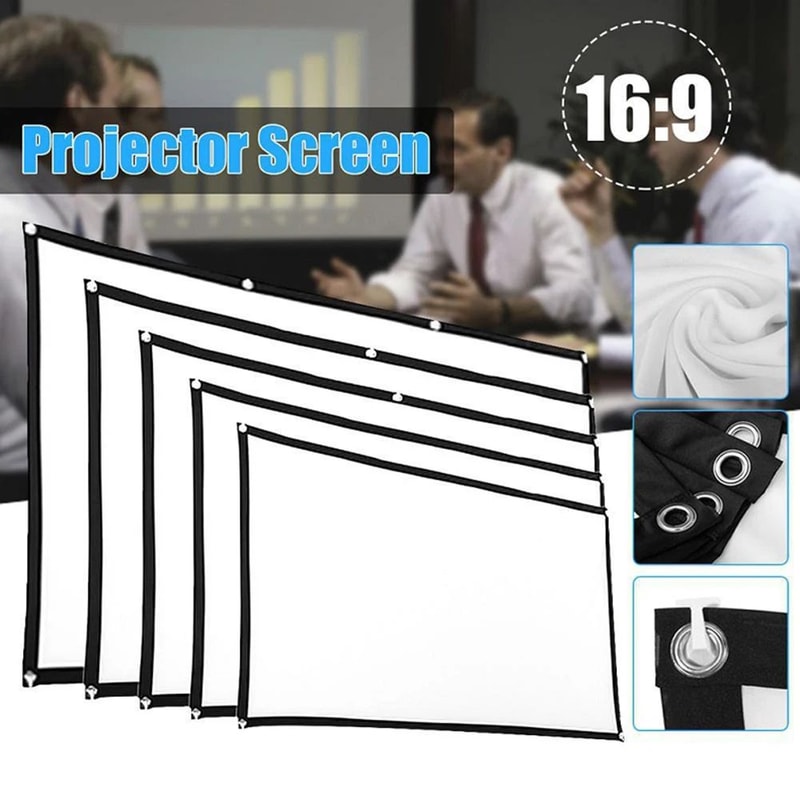 Portable HD Projection Screen 60150inches For Home Office Cinematic Viewing 4