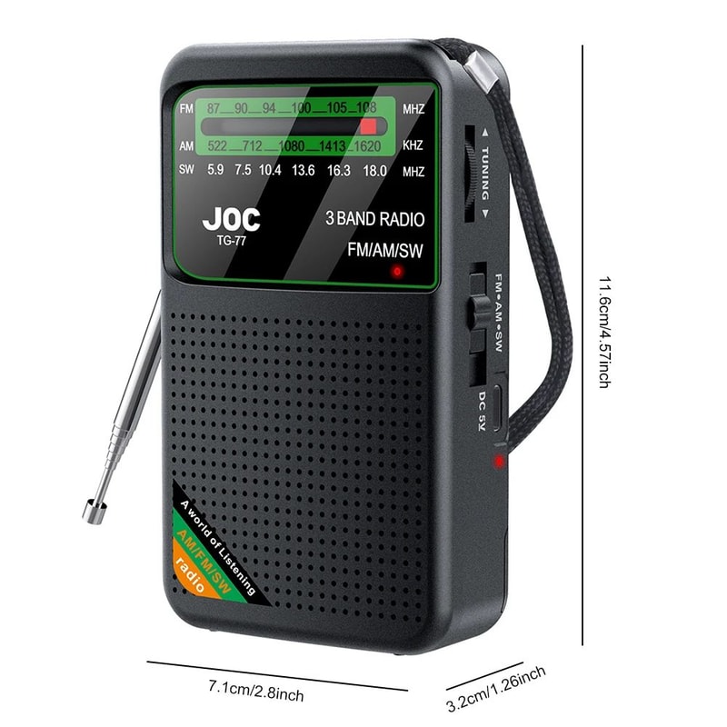 Emergency Pocket Radio FM AM SW Rechargeable Portable Radio 5