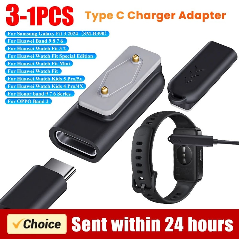 RightAngle USBC Watch Charger Adapter For Samsung Galaxy Fit Huawei Watch Fit 0