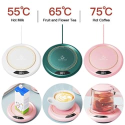 smart usb coffee cup warmer with 3-level temperature control
