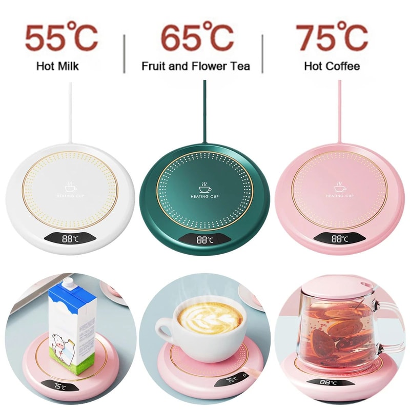 Smart USB Coffee Cup Warmer With 3Level Temperature Control 0