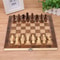 3in1 Folding Wooden Chess Board Game Set With Storage Chess Checkers Backgammon 5