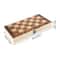 3in1 Folding Wooden Chess Board Game Set With Storage Chess Checkers Backgammon 1