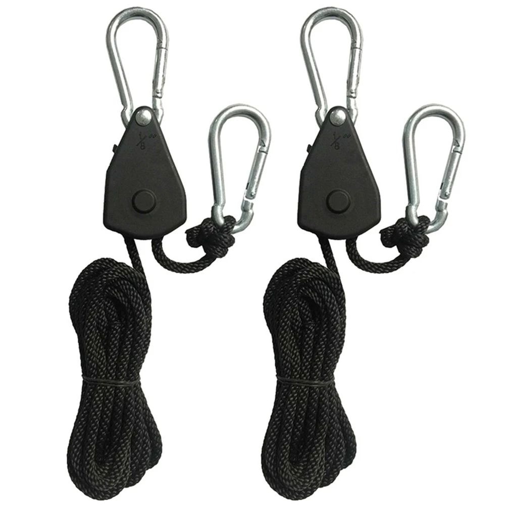 Ultimate Outdoor Tent Ratchet Rope Tensioner Set Adjustable Camping Guyline Pulley System 7