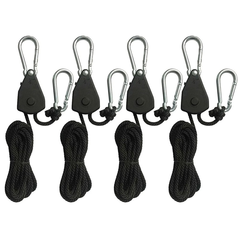 Ultimate Outdoor Tent Ratchet Rope Tensioner Set Adjustable Camping Guyline Pulley System 8