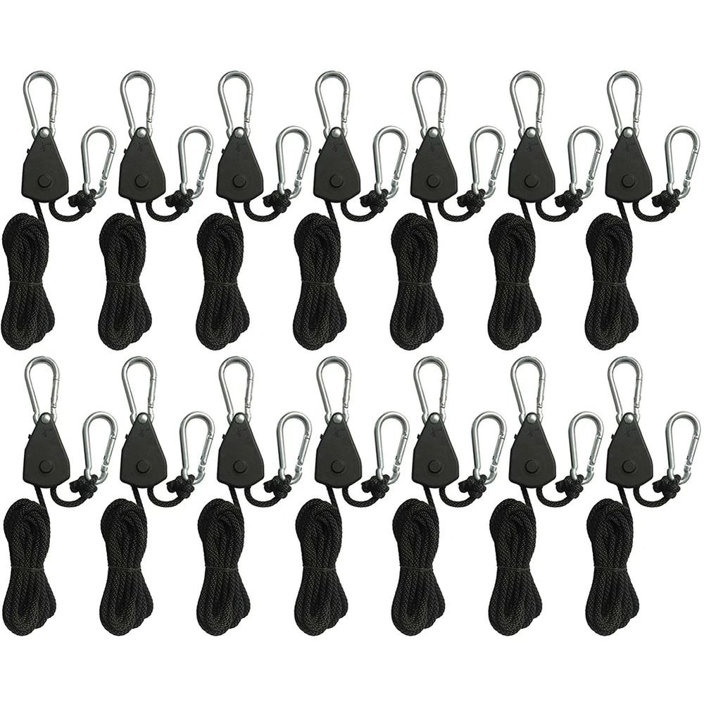 Ultimate Outdoor Tent Ratchet Rope Tensioner Set Adjustable Camping Guyline Pulley System 13