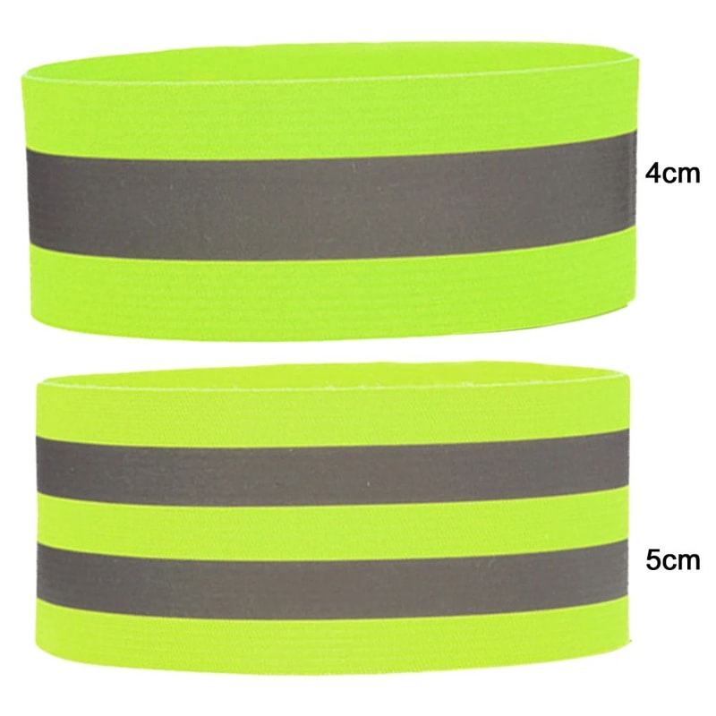 Reflective Safety Bands For Night Running Walking Cycling Adjustable Elastic Wrist Ankle Arm Str 4