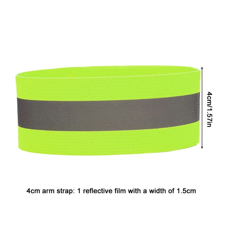 Reflective Safety Bands For Night Running Walking Cycling Adjustable Elastic Wrist Ankle Arm Str 5