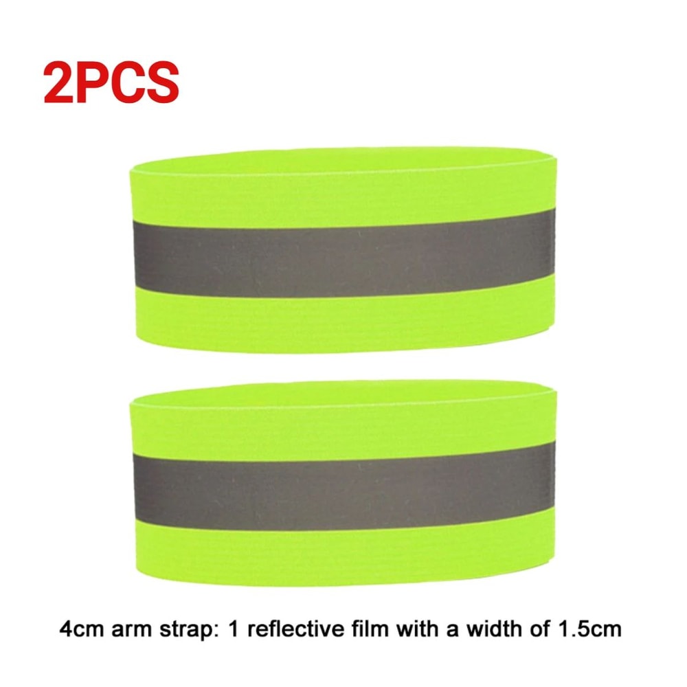 Reflective Safety Bands For Night Running Walking Cycling Adjustable Elastic Wrist Ankle Arm Str 8