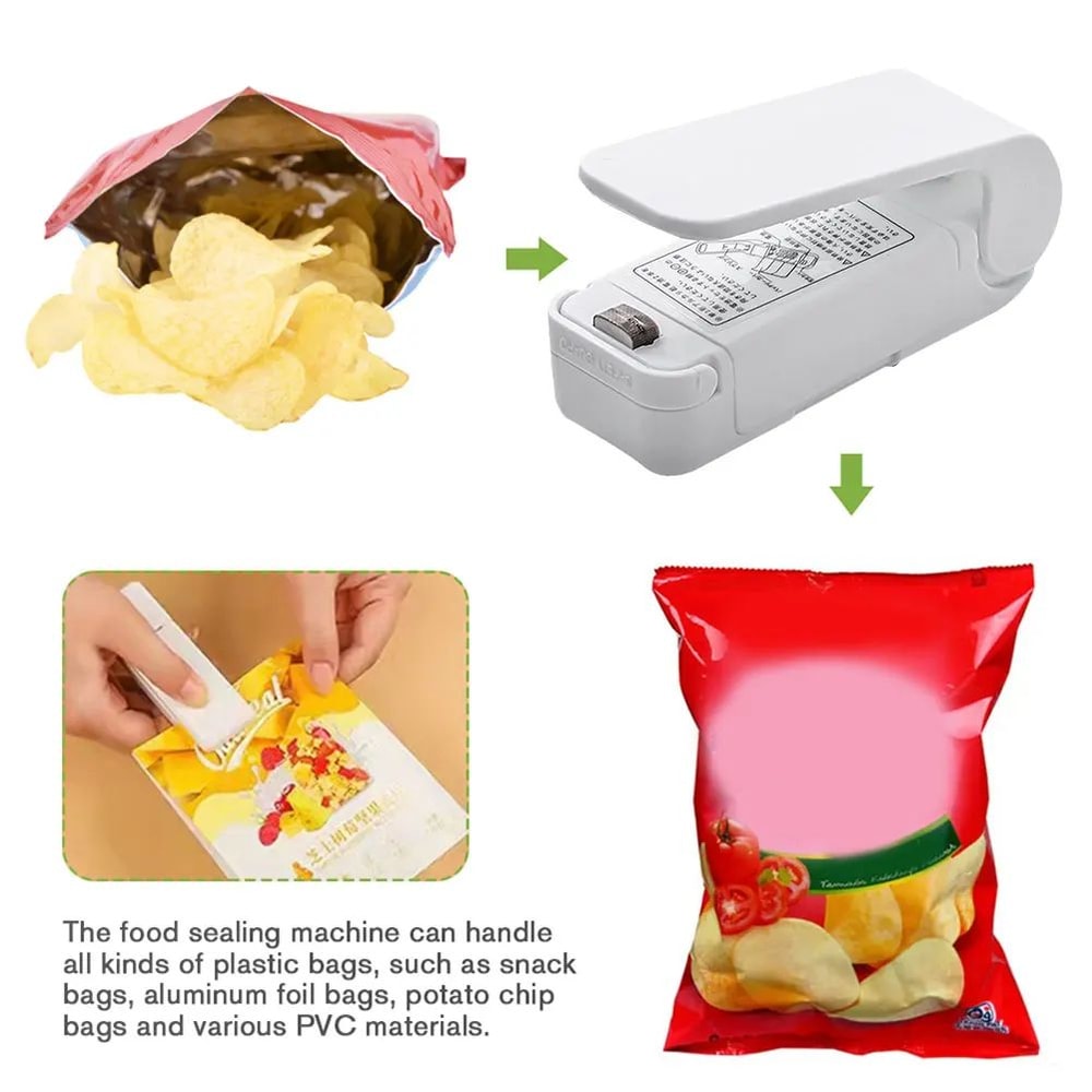 Portable Mini Heat Bag Sealer For Food Storage Snack Bags 2