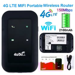 ultraconnect 4g lte wifi router portable hotspot with sim card slot & signal booster