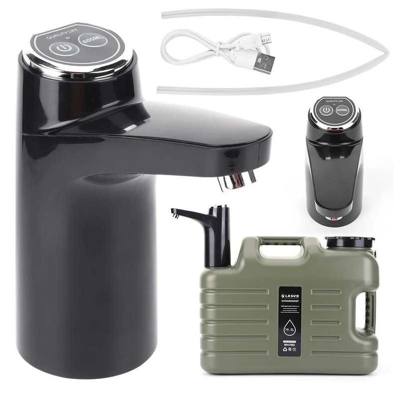 Portable Electric Water Pump Dispenser Wireless OneTouch Water Pump For Camping And Home 0