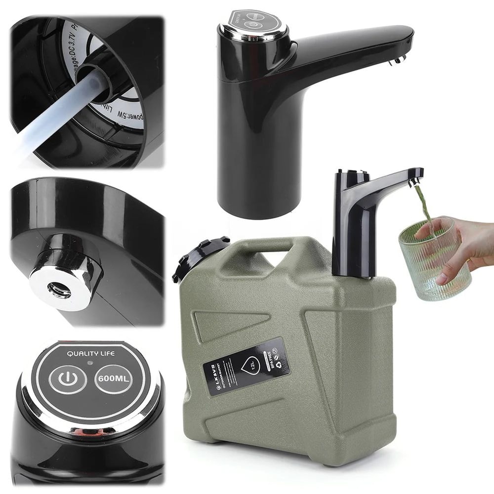 Portable Electric Water Pump Dispenser Wireless OneTouch Water Pump For Camping And Home 2