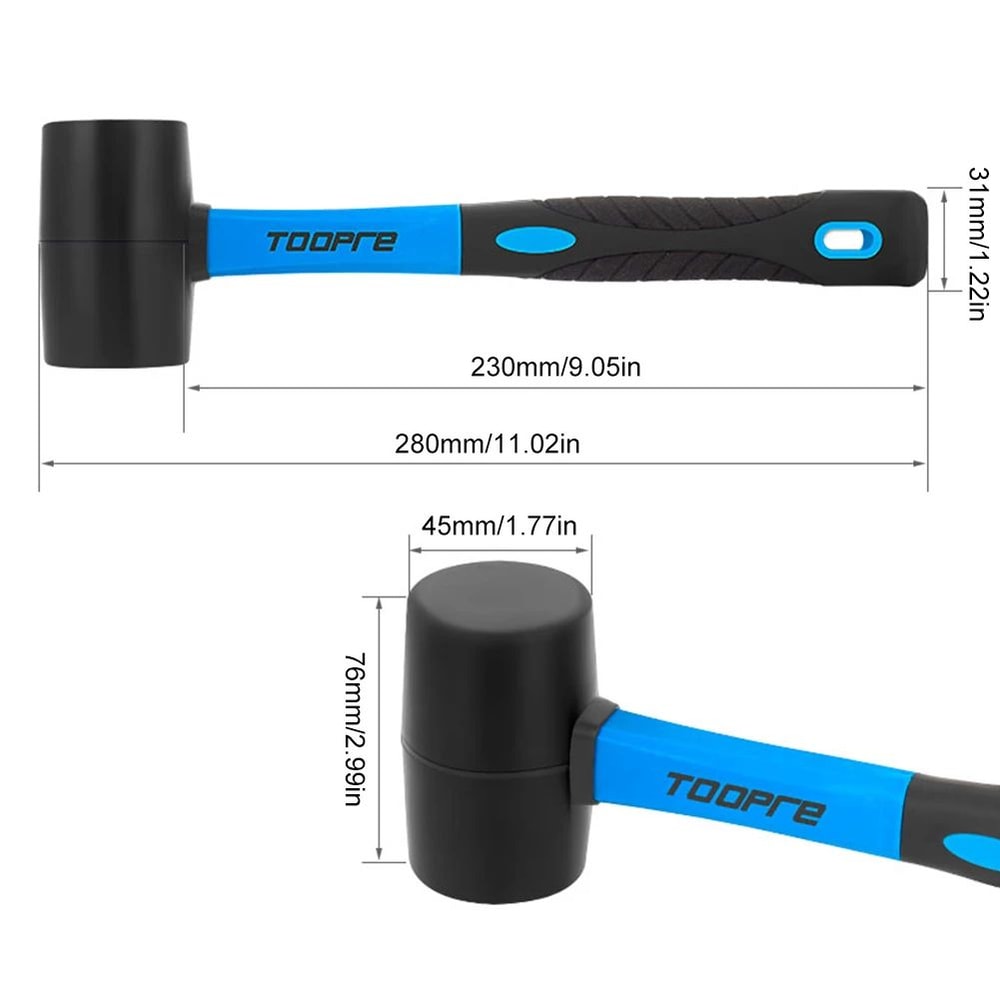 TOOPRE Multifunction Rubber Hammer For Bike Repair Precision Workshop Tasks 1