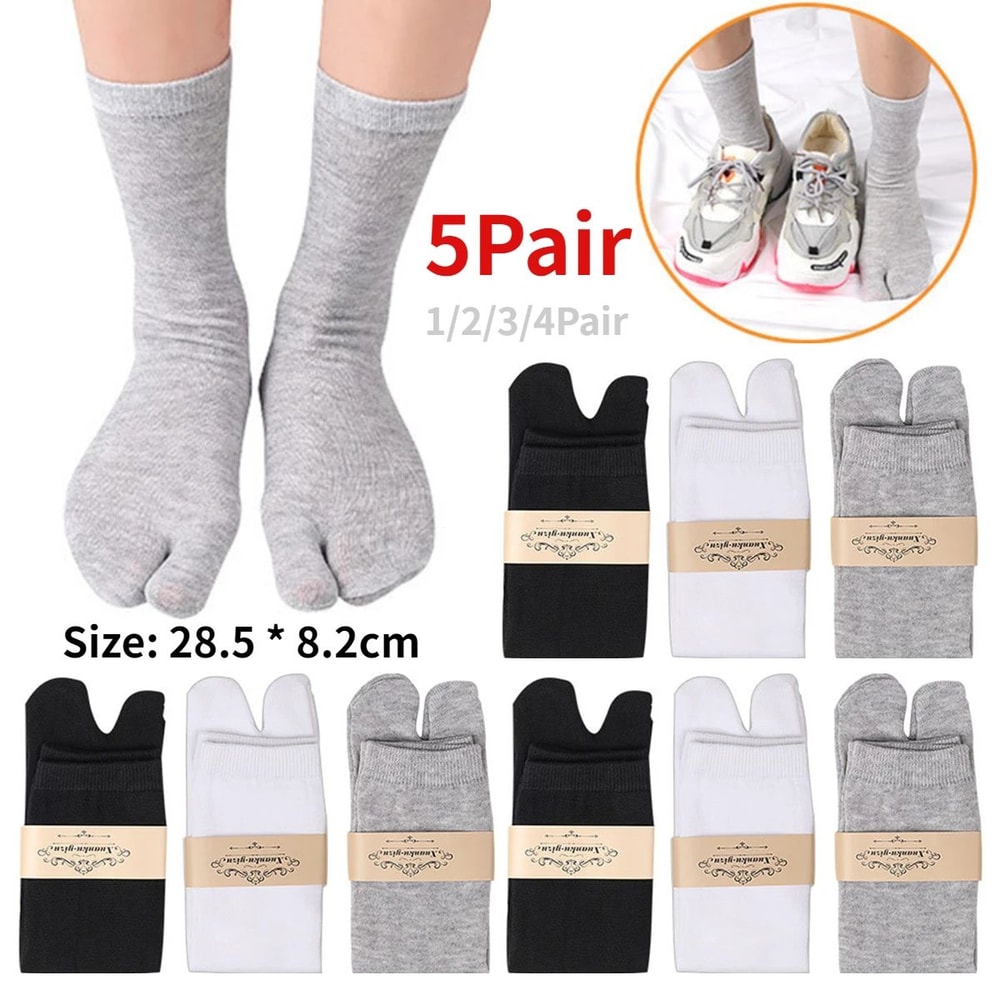 Japanese Tabi TwoToe Socks For Sandals And Clogs Unisex 15 Pairs 0