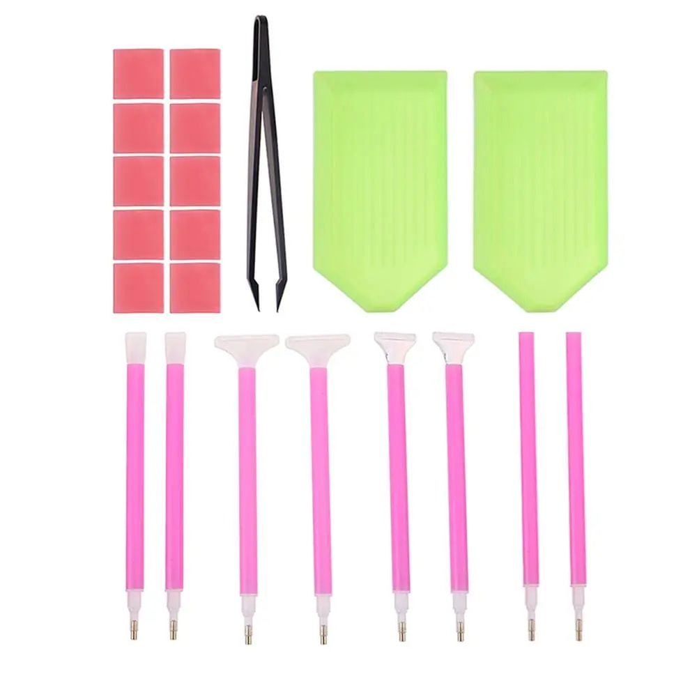 DIY Diamond Painting Tool Kit With 5D Embroidery Pen Tweezers Glue Precision Accessories Set 7