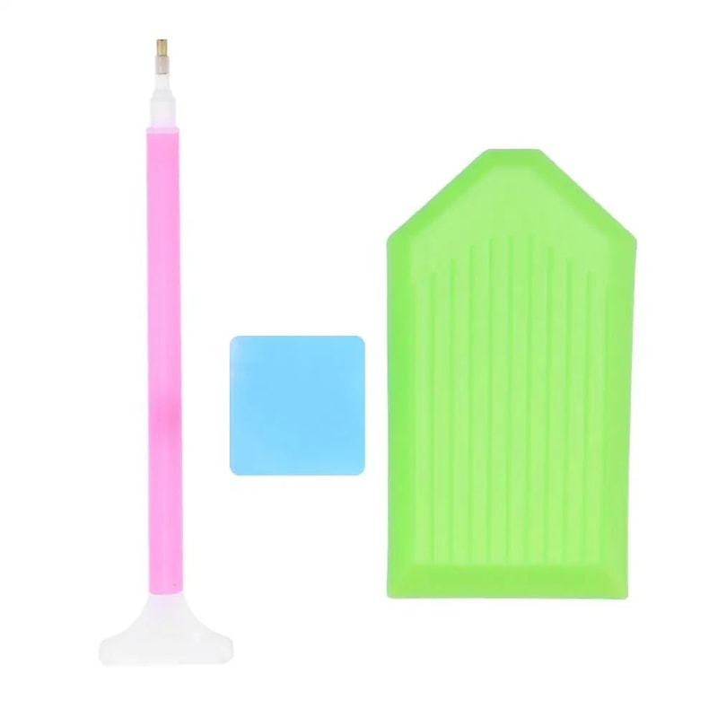 DIY Diamond Painting Tool Kit With 5D Embroidery Pen Tweezers Glue Precision Accessories Set 8